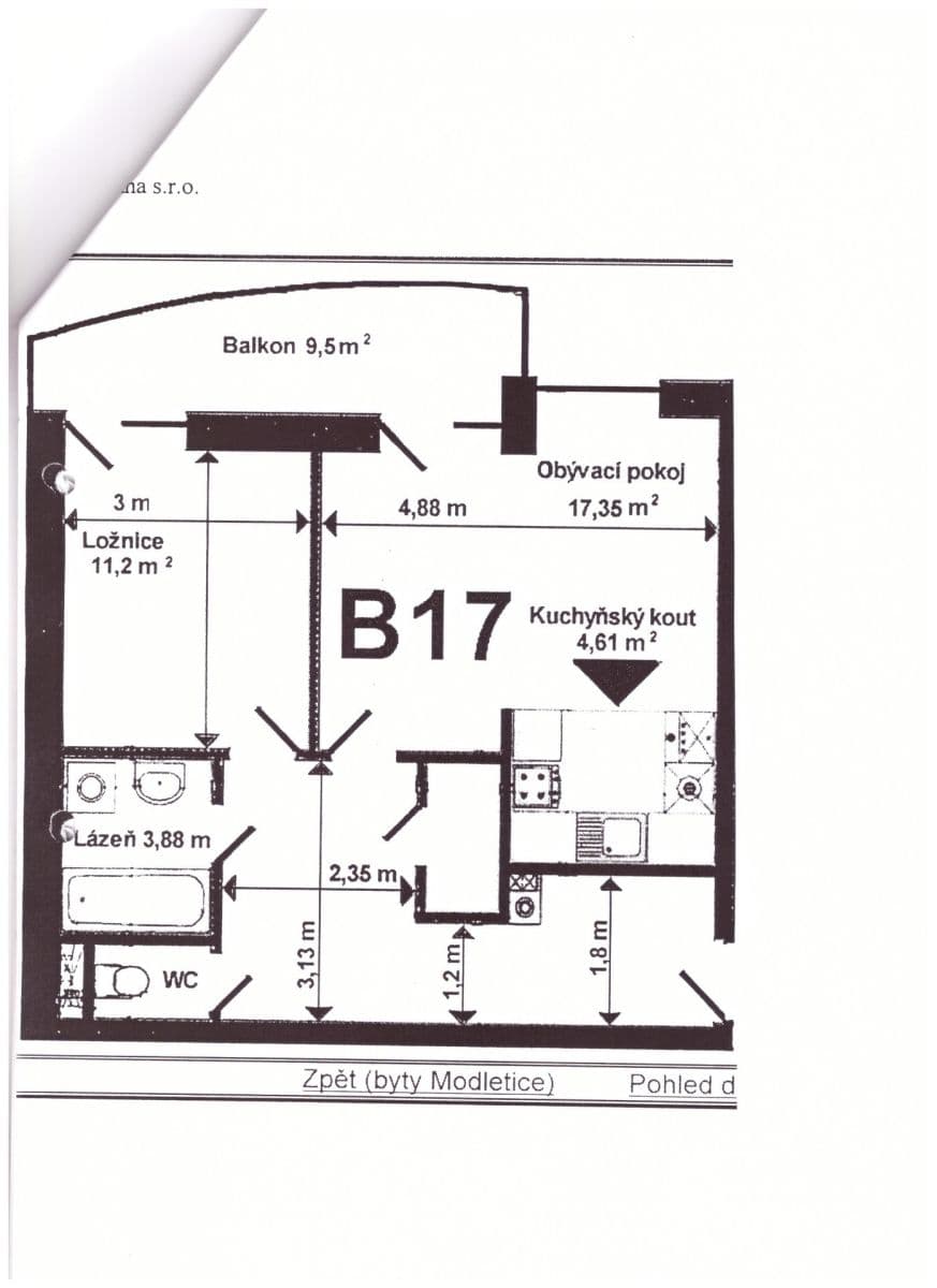 Prodej bytu 2+kk 62 m², Modletice, Středočeský kraj Prodej bytu 2+kk 62 m², Modletice, Středočeský kraj