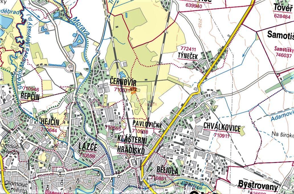 Prodej pozemku 2.562 m², Olomouc, Olomoucký kraj