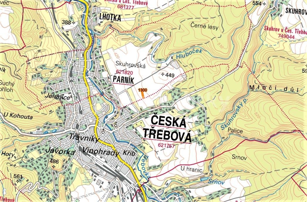 Prodej pozemku 2.812 m², Česká Třebová, Pardubický kraj