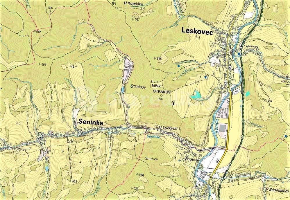 Prodej pozemku 6.606 m², Leskovec, Zlínský kraj