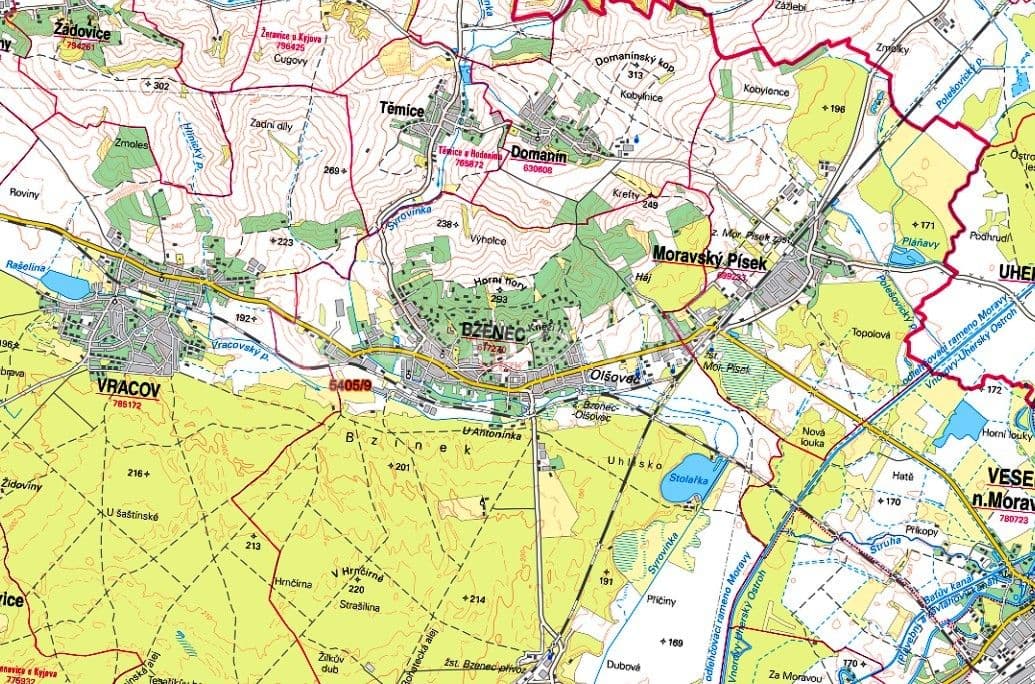 Prodej pozemku 1.106 m², Bzenec, Jihomoravský kraj