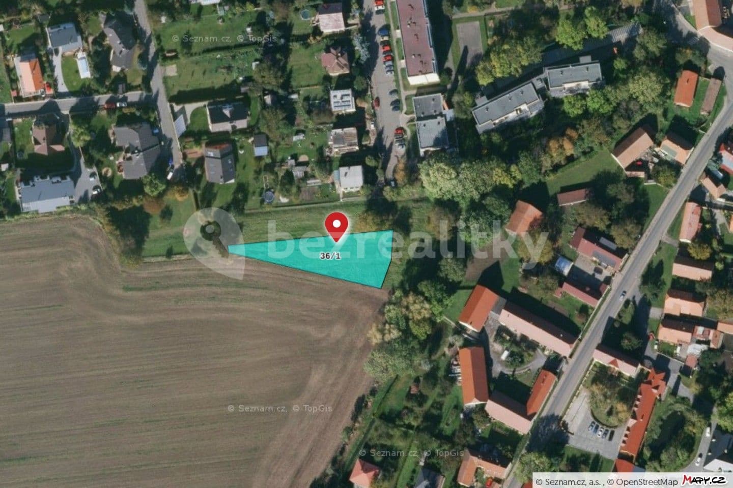 Prodej pozemku 4.056 m², V Lázních, Jesenice, Středočeský kraj