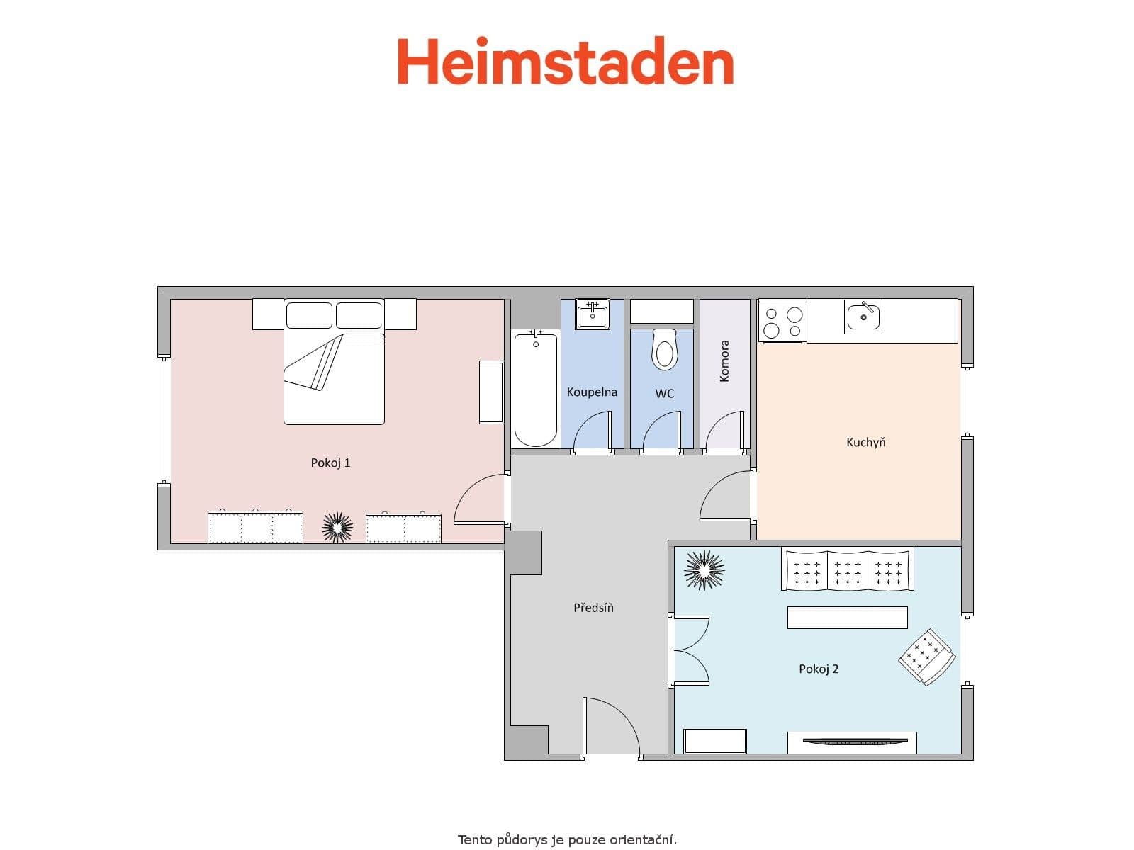 Pronájem bytu 2+1 53 m², Fibichova, Havířov, Moravskoslezský kraj Pronájem bytu 2+1 53 m², Fibichova, Havířov, Moravskoslezský kraj