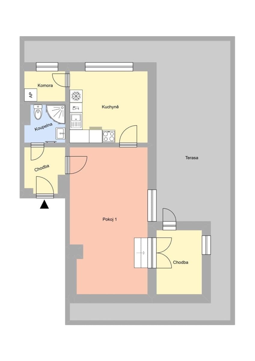 Pronájem bytu 1+1 74 m², Majakovského, Havířov, Moravskoslezský kraj Pronájem bytu 1+1 74 m², Majakovského, Havířov, Moravskoslezský kraj