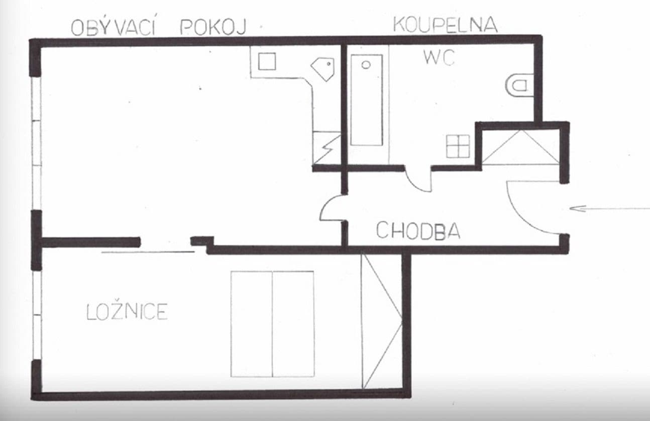 Pronájem bytu 2+kk 43 m², K Dálnici, Praha, Praha Pronájem bytu 2+kk 43 m², K Dálnici, Praha, Praha