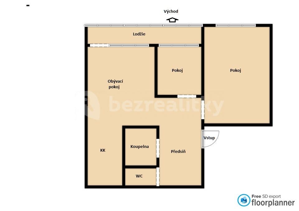 Pronájem bytu 3+kk 55 m², Bohúňova, Praha, Praha Pronájem bytu 3+kk 55 m², Bohúňova, Praha, Praha