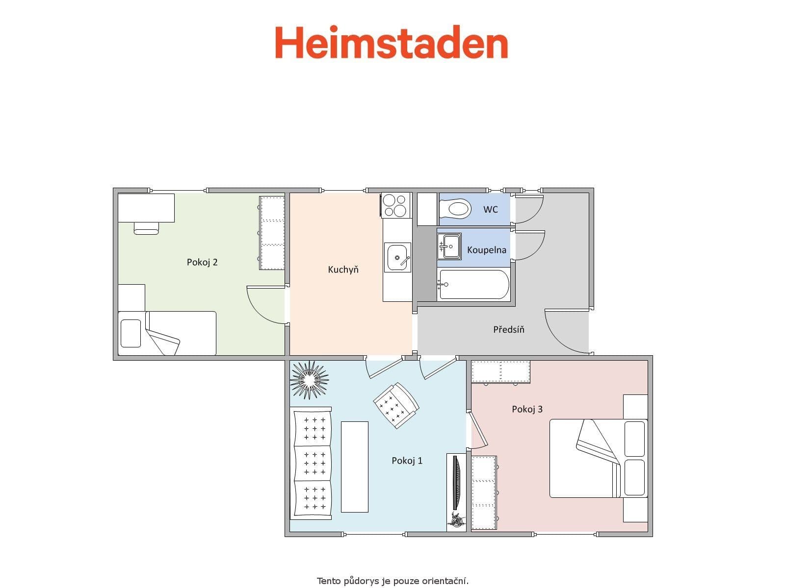 Pronájem bytu 3+1 63 m², Hybešova, Havířov, Moravskoslezský kraj Pronájem bytu 3+1 63 m², Hybešova, Havířov, Moravskoslezský kraj