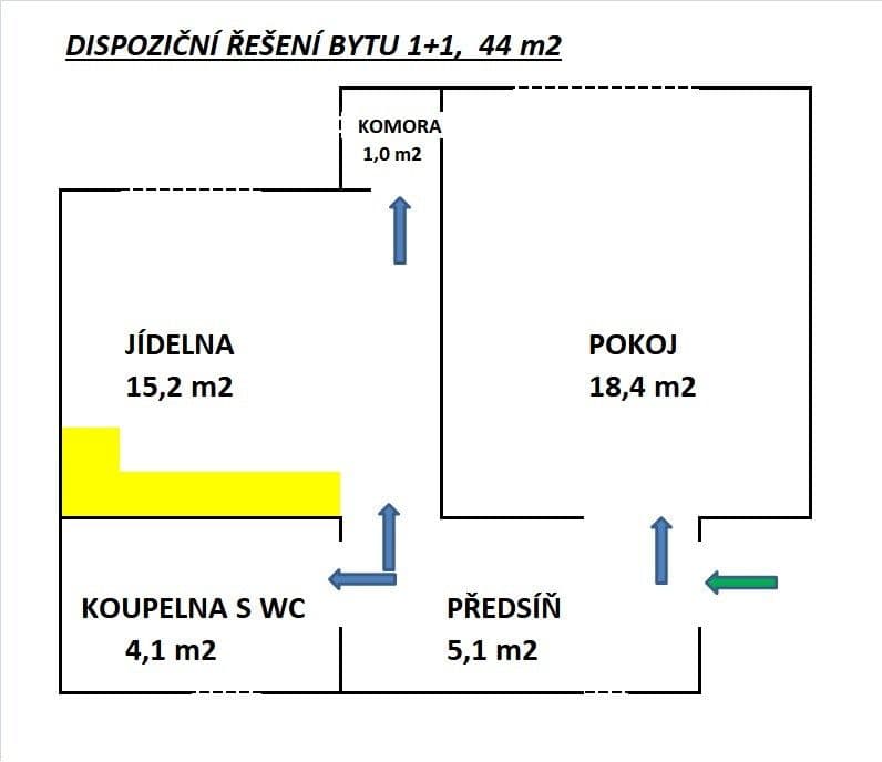 Pronájem bytu 2+kk 44 m², Hartigova, Praha, Praha Pronájem bytu 2+kk 44 m², Hartigova, Praha, Praha