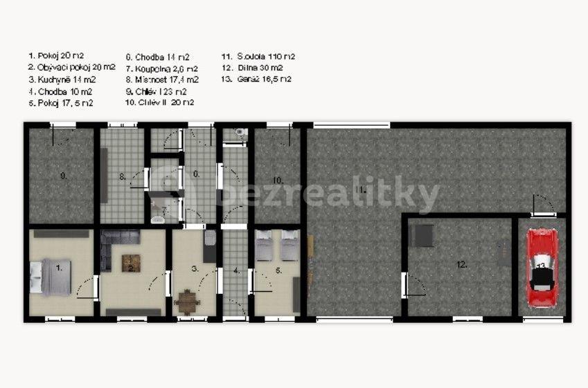 Prodej domu 330 m², pozemek 1.118 m², Ve Dvoře, Běrunice, Středočeský kraj