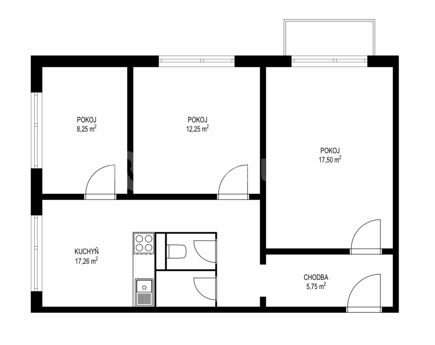 Pronájem bytu 3+1 63 m², Družstevní, Hlinsko, Pardubický kraj Pronájem bytu 3+1 63 m², Družstevní, Hlinsko, Pardubický kraj