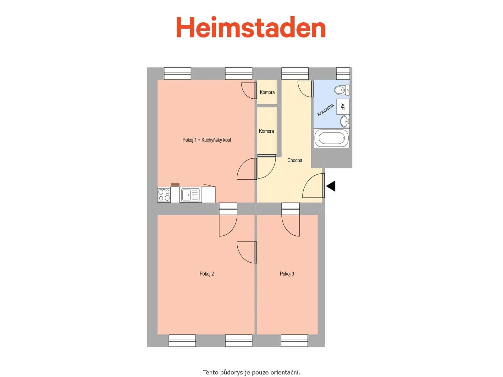 Pronájem bytu 2+1 60 m², Slámova, Ostrava, Moravskoslezský kraj Pronájem bytu 2+1 60 m², Slámova, Ostrava, Moravskoslezský kraj