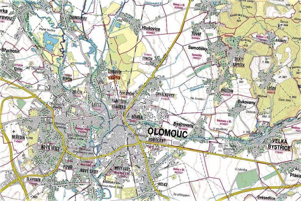 Prodej pozemku 519 m², Olomouc, Olomoucký kraj