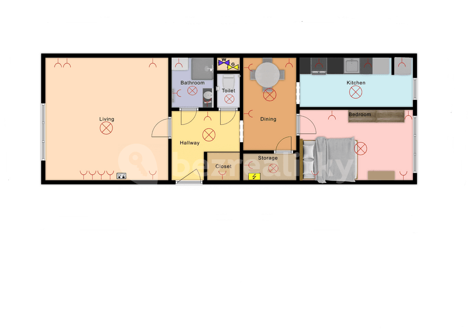 Pronájem bytu 2+1 60 m², Korunní, Ostrava, Moravskoslezský kraj Pronájem bytu 2+1 60 m², Korunní, Ostrava, Moravskoslezský kraj
