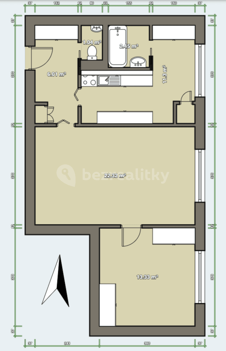 Pronájem bytu 2+1 61 m², Partyzánská, Plzeň, Plzeňský kraj Pronájem bytu 2+1 61 m², Partyzánská, Plzeň, Plzeňský kraj