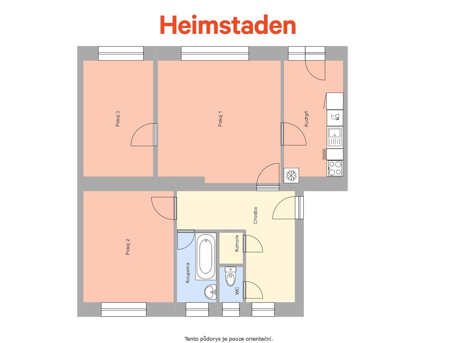 Pronájem bytu 3+1 69 m², Boženy Němcové, Havířov, Moravskoslezský kraj Pronájem bytu 3+1 69 m², Boženy Němcové, Havířov, Moravskoslezský kraj
