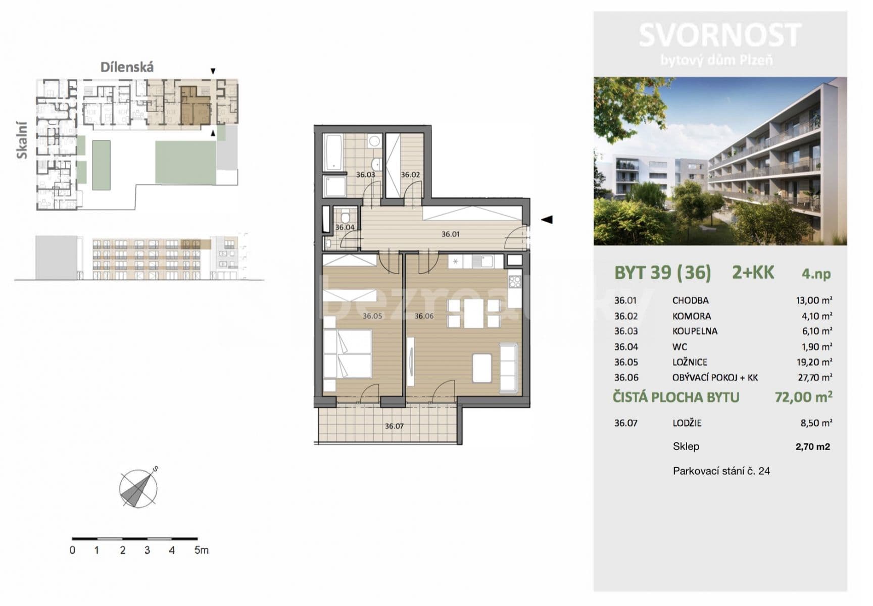 Pronájem bytu 2+kk 72 m², Dílenská, Plzeň, Plzeňský kraj Pronájem bytu 2+kk 72 m², Dílenská, Plzeň, Plzeňský kraj
