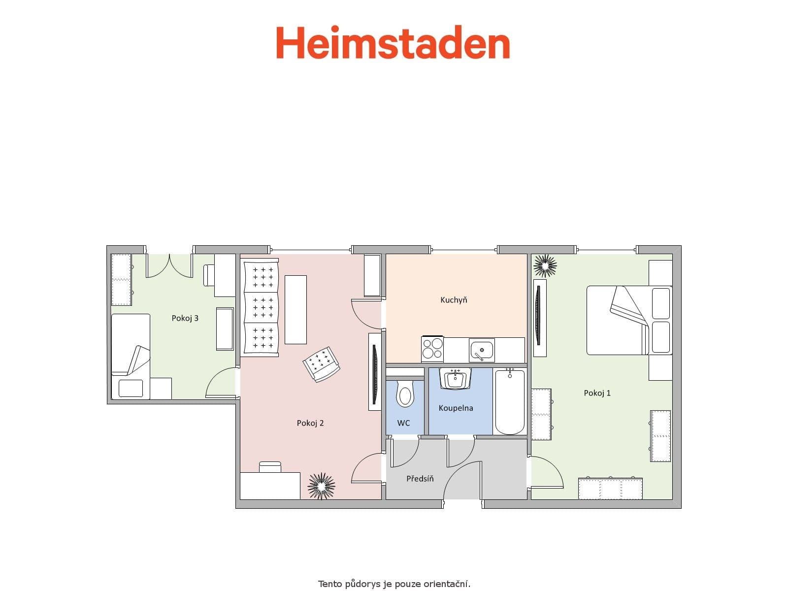 Pronájem bytu 3+1 63 m², Národní třída, Havířov, Moravskoslezský kraj Pronájem bytu 3+1 63 m², Národní třída, Havířov, Moravskoslezský kraj