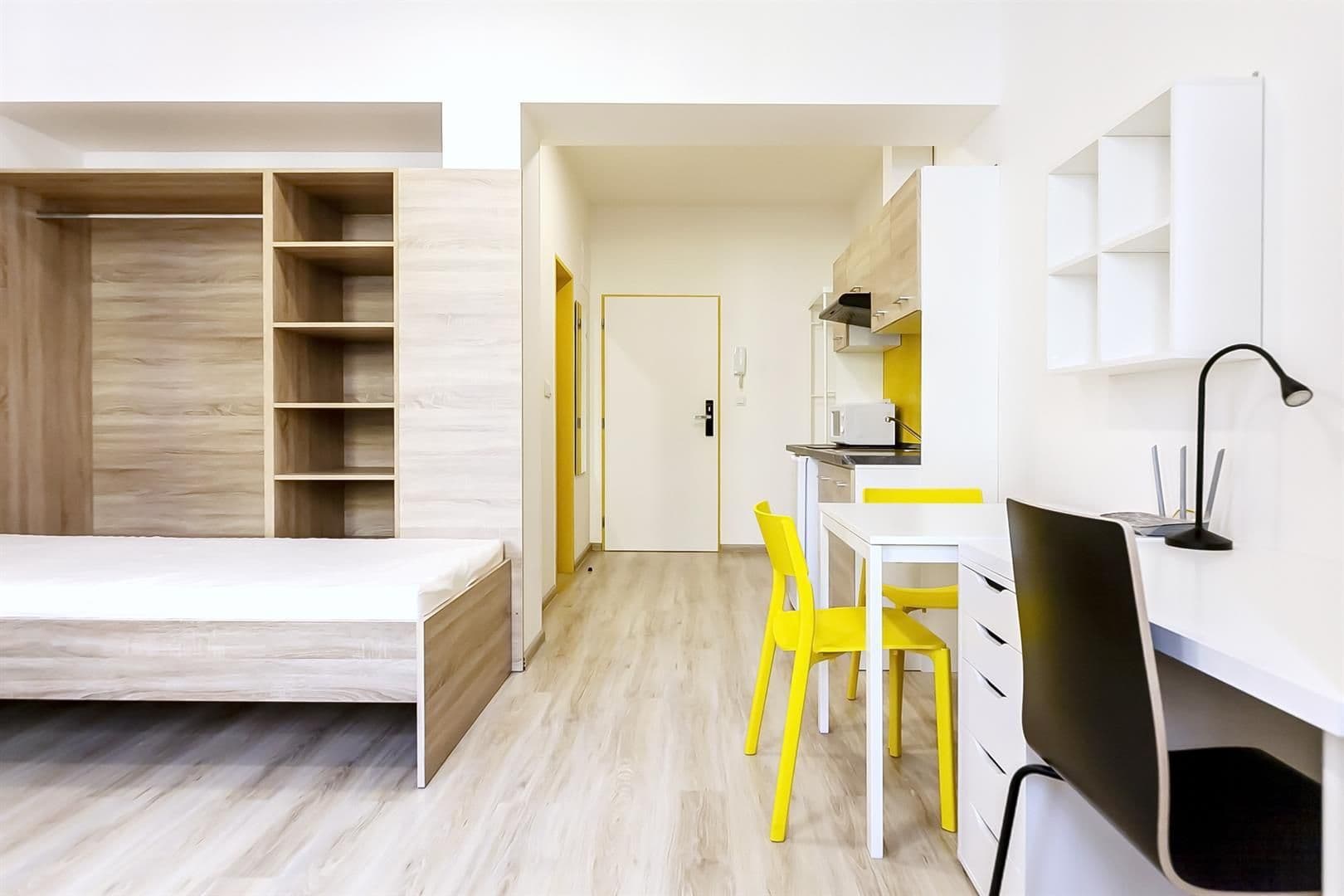 Pronájem bytu 1+kk 25 m², Hybešova, Brno, Jihomoravský kraj Pronájem bytu 1+kk 25 m², Hybešova, Brno, Jihomoravský kraj