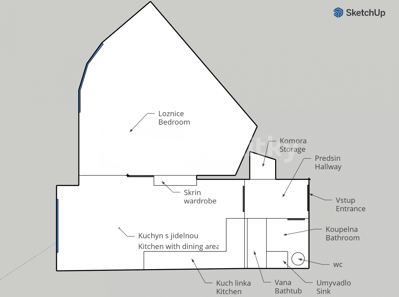 Pronájem bytu 2+kk 50 m², Oblouková, Praha, Praha Pronájem bytu 2+kk 50 m², Oblouková, Praha, Praha