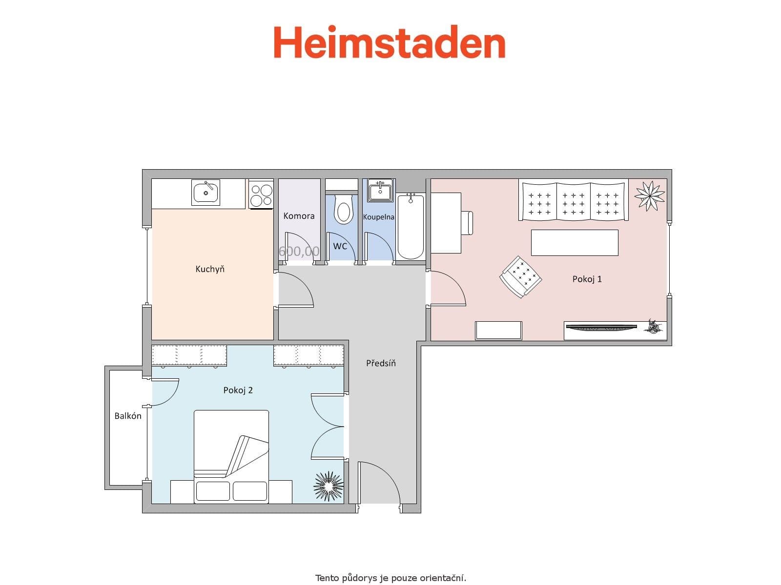 Pronájem bytu 2+1 56 m², Národní třída, Havířov, Moravskoslezský kraj Pronájem bytu 2+1 56 m², Národní třída, Havířov, Moravskoslezský kraj