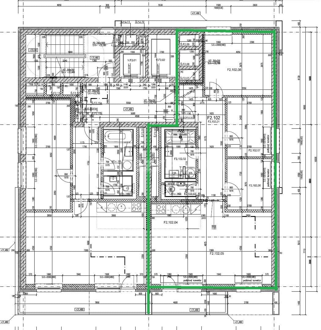 Pronájem bytu 4+kk 90 m², U Uranie, Praha, Praha Pronájem bytu 4+kk 90 m², U Uranie, Praha, Praha