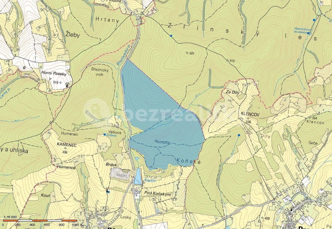 Prodej pozemku 1.081 m², Březůvky, Zlínský kraj
