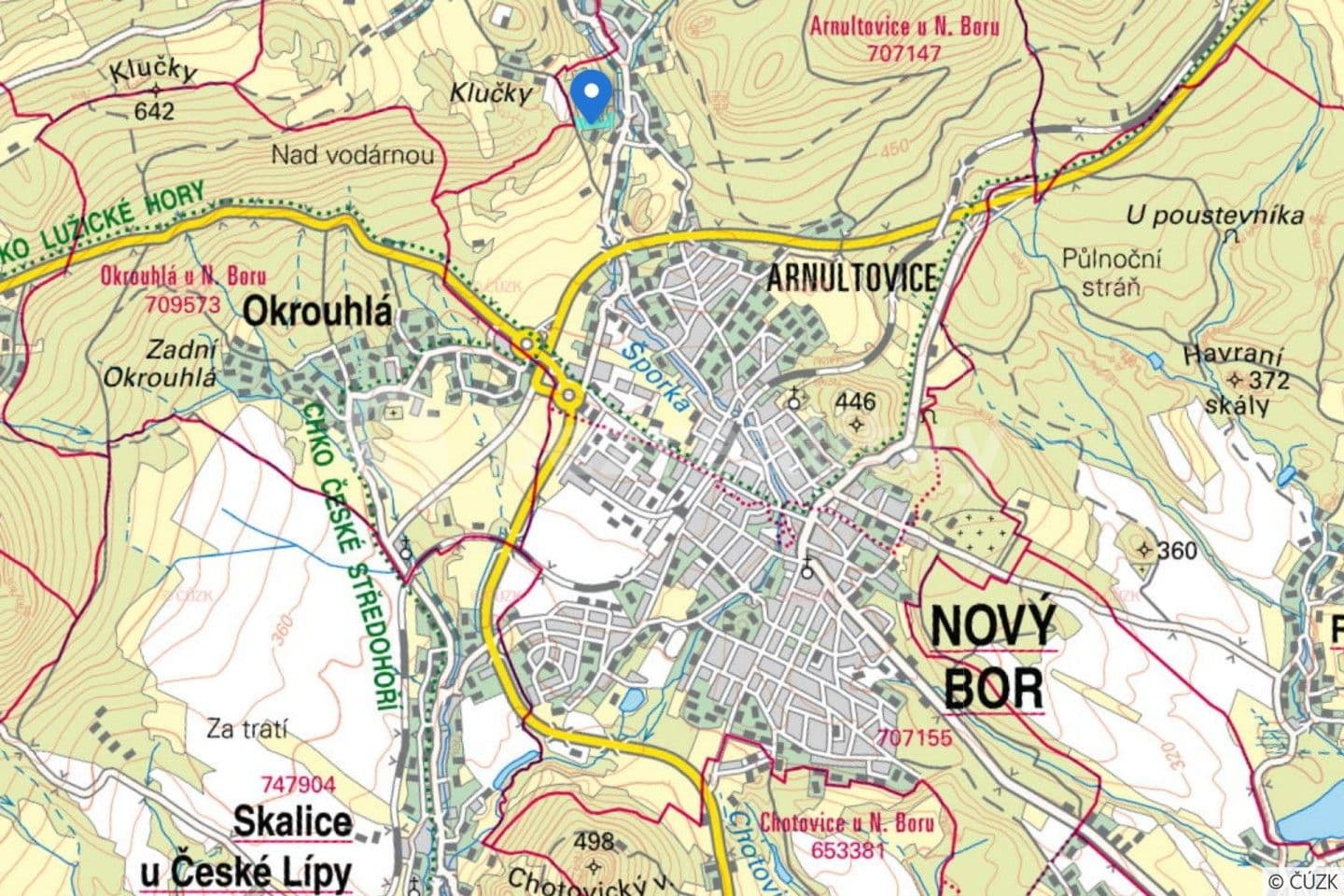 Prodej pozemku 12.064 m², Nový Bor, Liberecký kraj