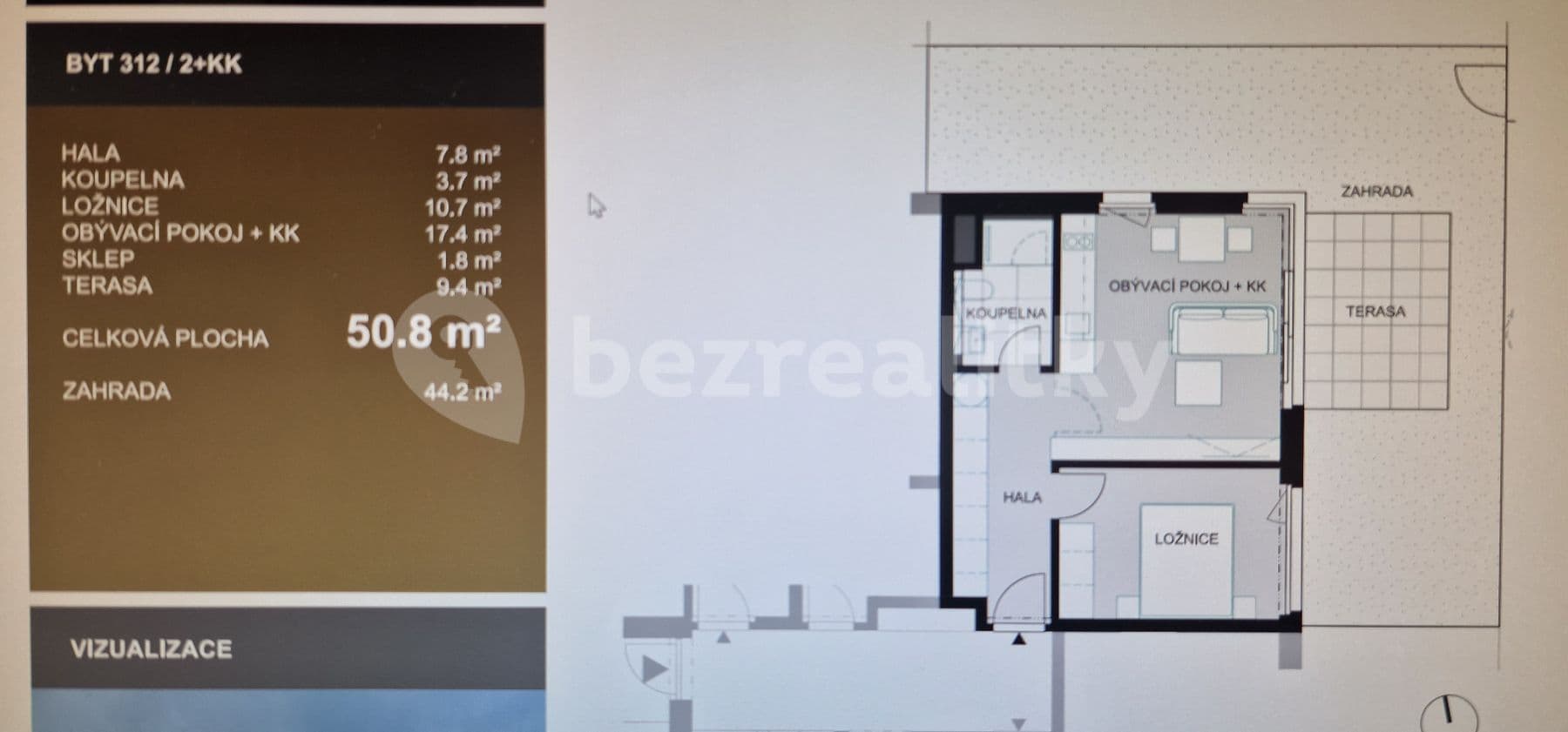 Pronájem bytu 2+kk 51 m², Ke Hřišti, Černošice, Středočeský kraj Pronájem bytu 2+kk 51 m², Ke Hřišti, Černošice, Středočeský kraj