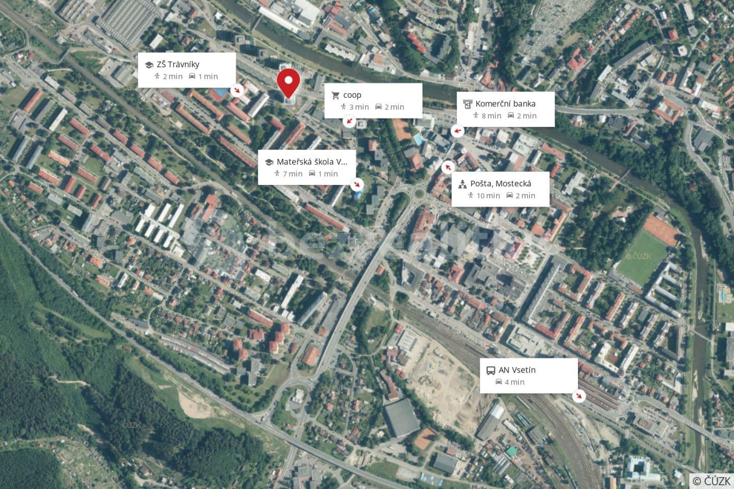 Prodej bytu 3+1 63 m², Jiráskova, Vsetín, Zlínský kraj