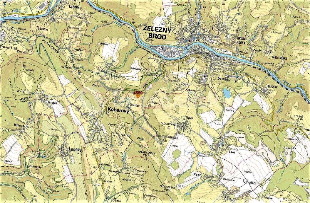 Prodej pozemku 2.044 m², Koberovy, Liberecký kraj