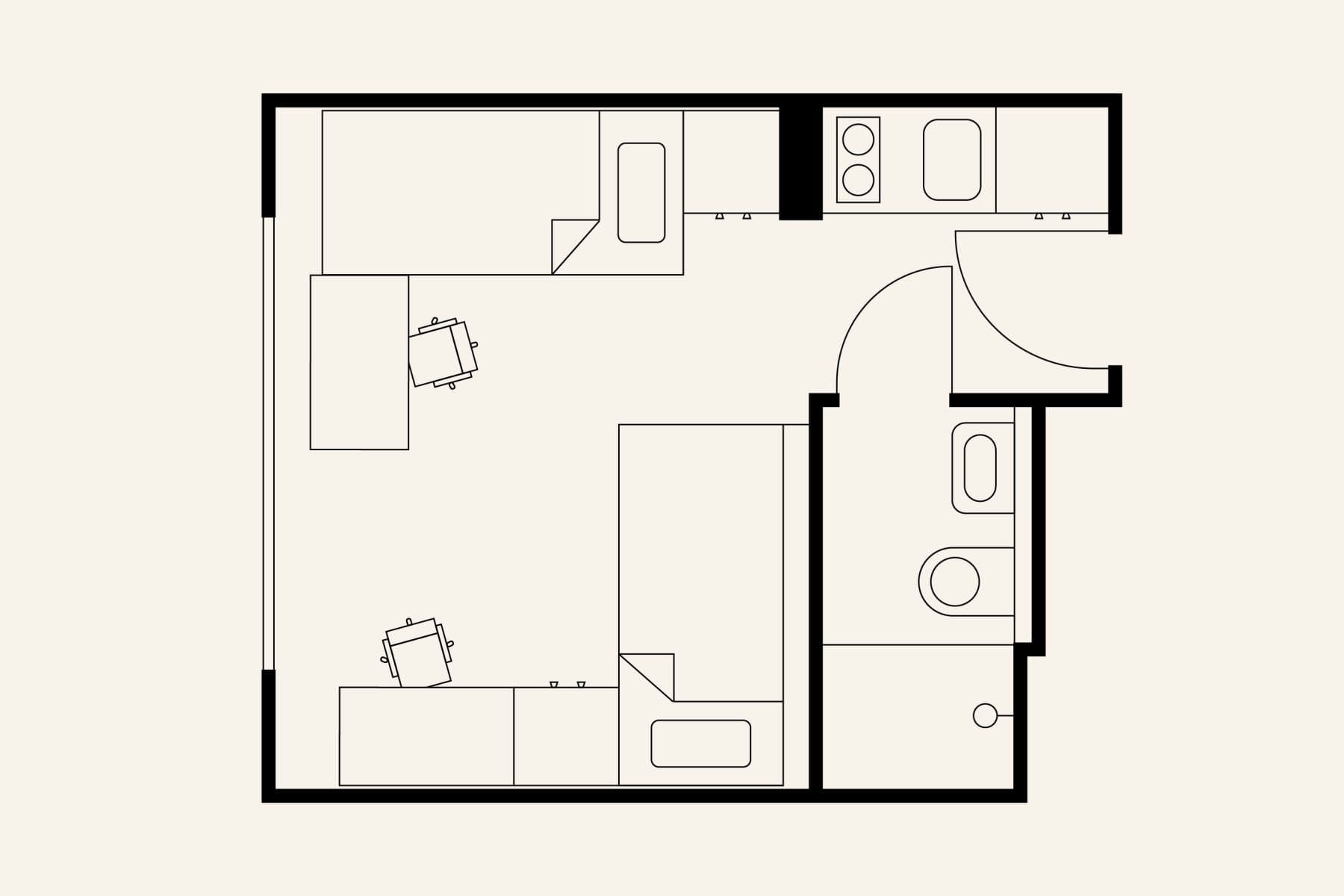 Pronájem bytu 1+kk 17 m², Na Zátorách, Praha, Praha Pronájem bytu 1+kk 17 m², Na Zátorách, Praha, Praha