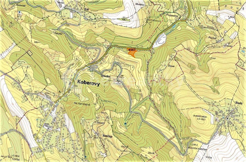 Prodej pozemku 3.547 m², Koberovy, Liberecký kraj