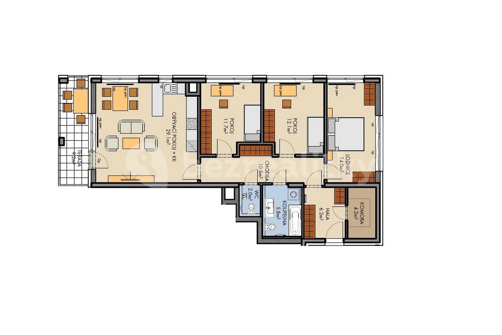 Pronájem bytu 4+kk 100 m², Drnovská, Praha, Praha Pronájem bytu 4+kk 100 m², Drnovská, Praha, Praha