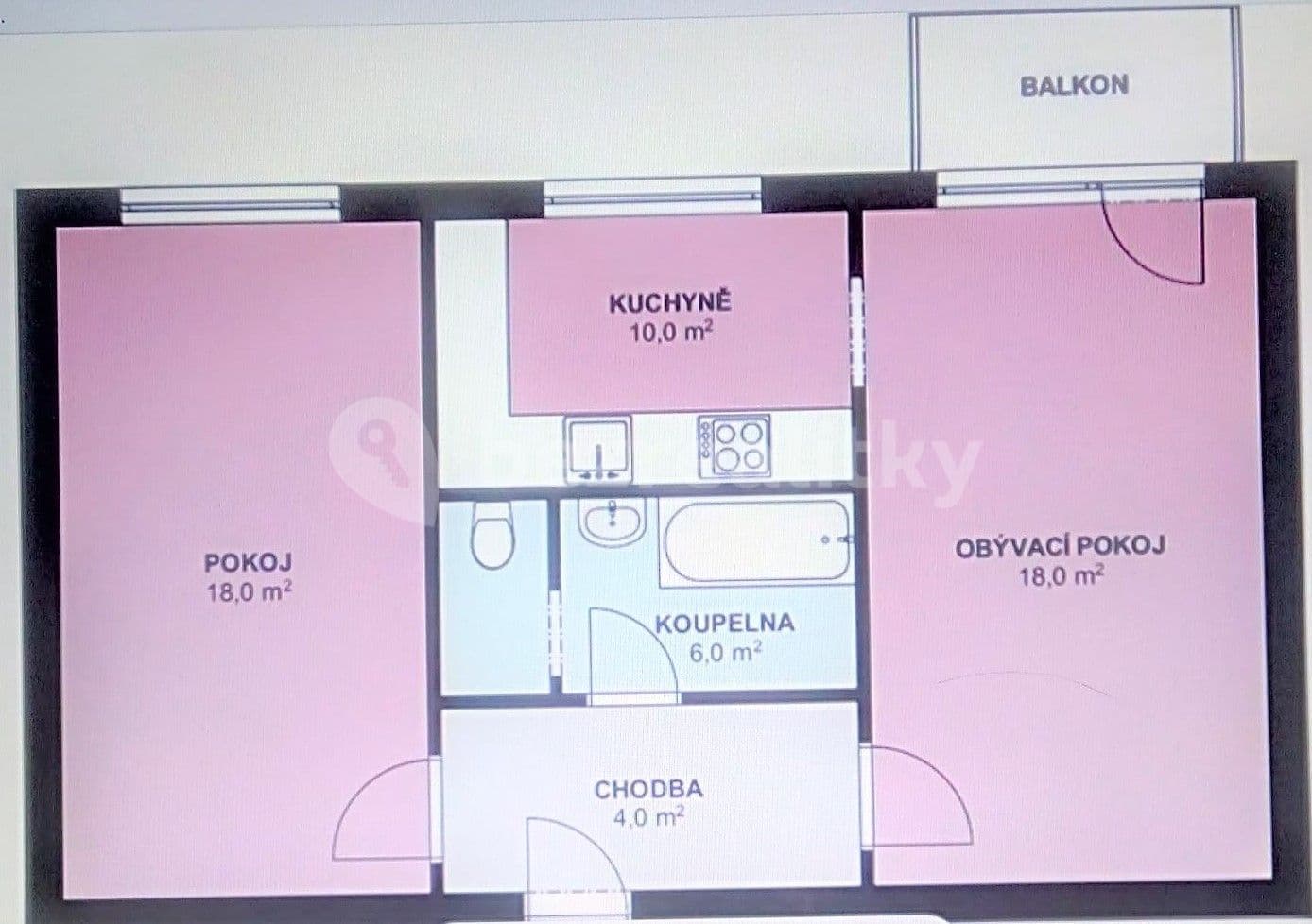 Pronájem bytu 2+kk 56 m², Poděbradova, Modřice, Jihomoravský kraj Pronájem bytu 2+kk 56 m², Poděbradova, Modřice, Jihomoravský kraj