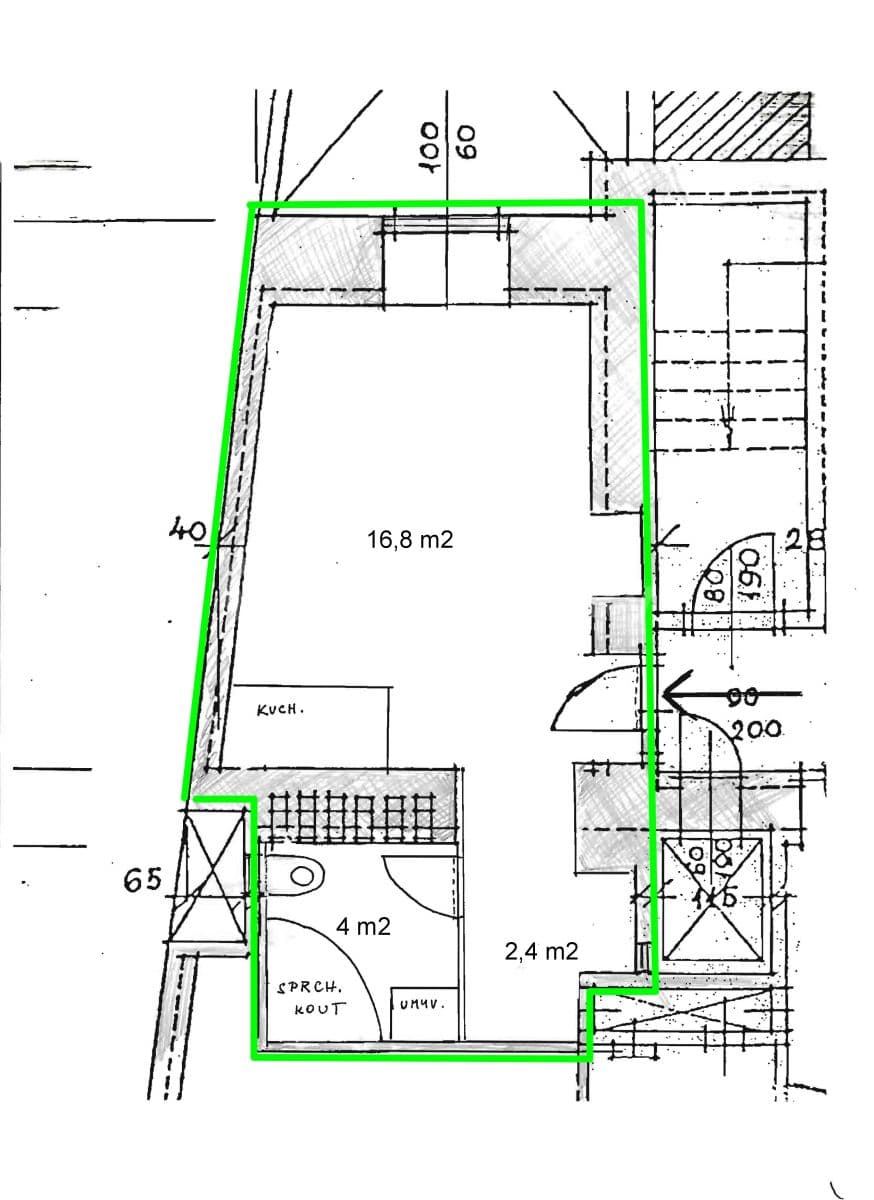 Pronájem bytu 1+kk 23 m², Přístavní, Praha, Praha Pronájem bytu 1+kk 23 m², Přístavní, Praha, Praha