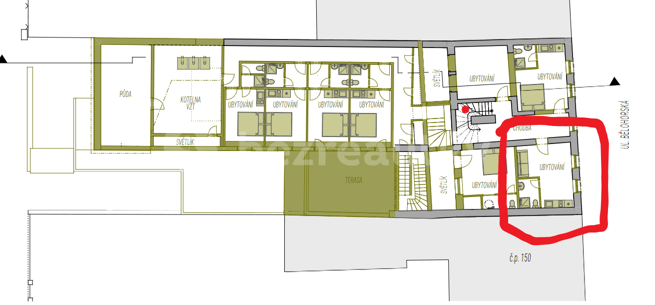 Pronájem bytu Garsoniéra 35 m², Bělohorská, Praha, Praha Pronájem bytu Garsoniéra 35 m², Bělohorská, Praha, Praha