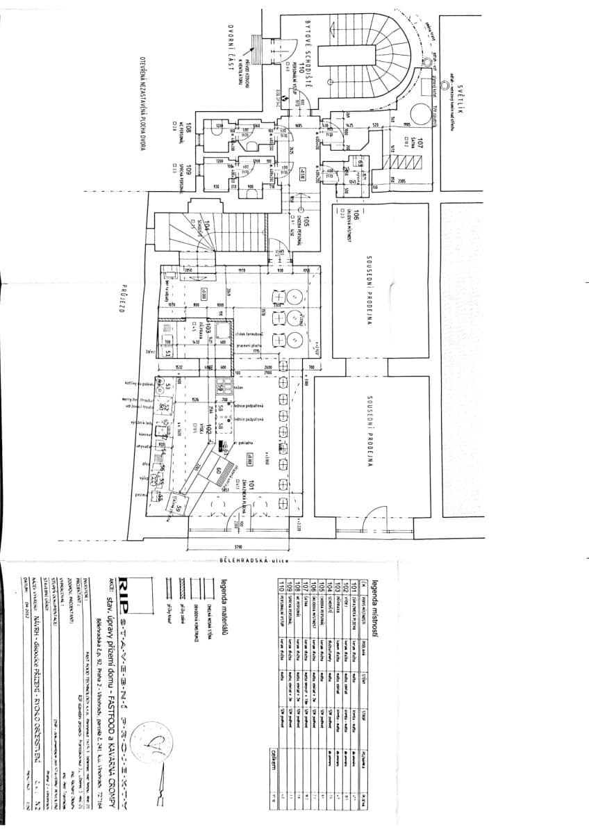 Pronájem nebytového prostoru 210 m², Bělehradská, Praha, Praha Pronájem nebytového prostoru 210 m², Bělehradská, Praha, Praha