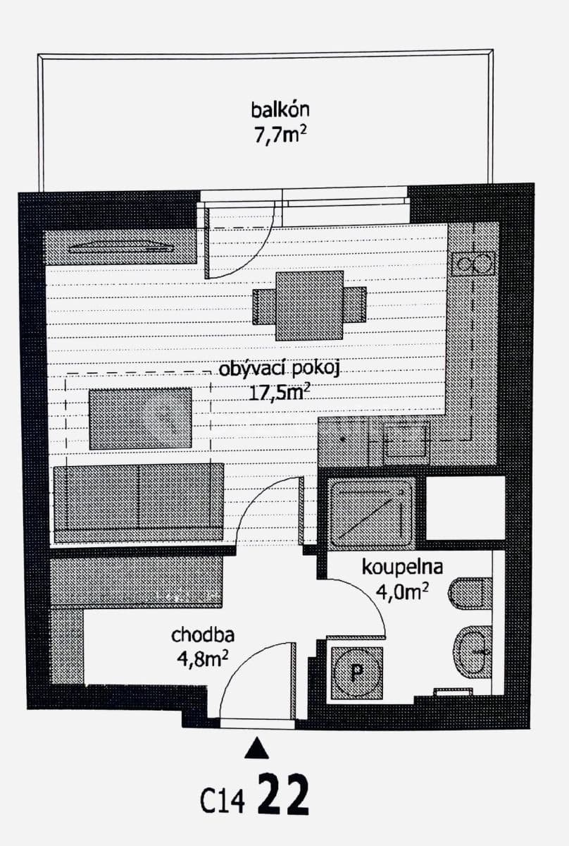 Pronájem bytu 1+kk 30 m², Armádní, Milovice, Středočeský kraj Pronájem bytu 1+kk 30 m², Armádní, Milovice, Středočeský kraj