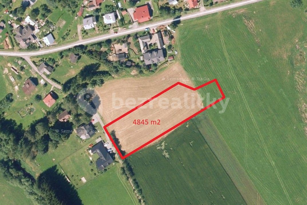 Prodej pozemku 4.845 m², Křižánky, Kraj Vysočina