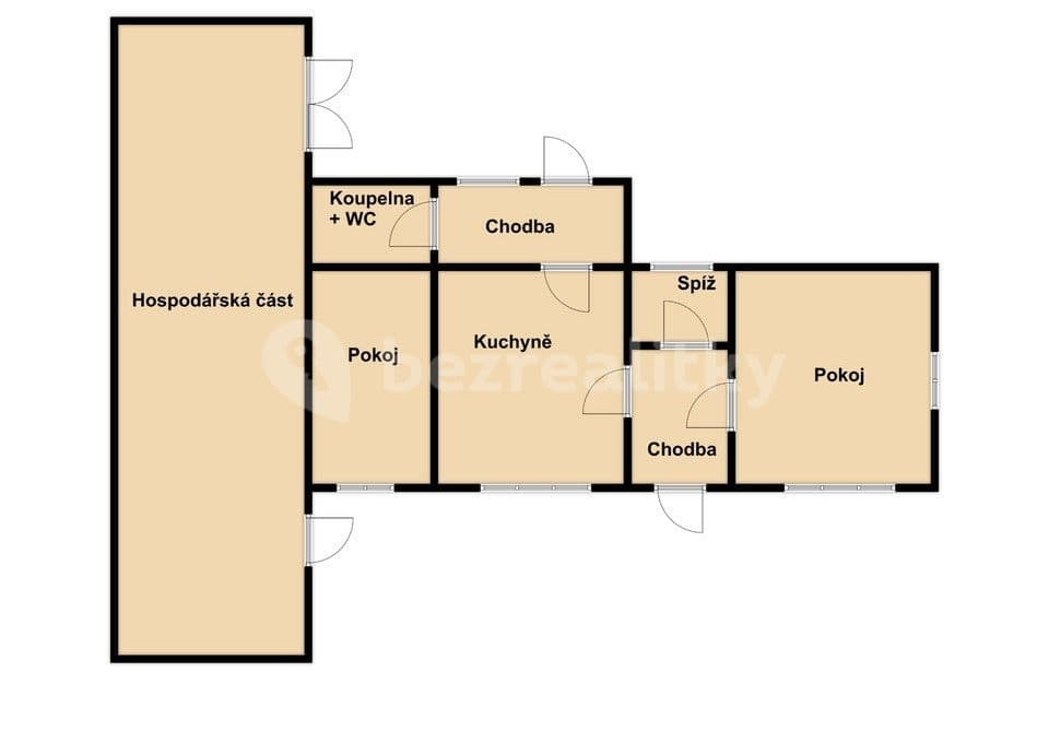 Prodej domu 89 m², pozemek 686 m², Dešná, Jihočeský kraj