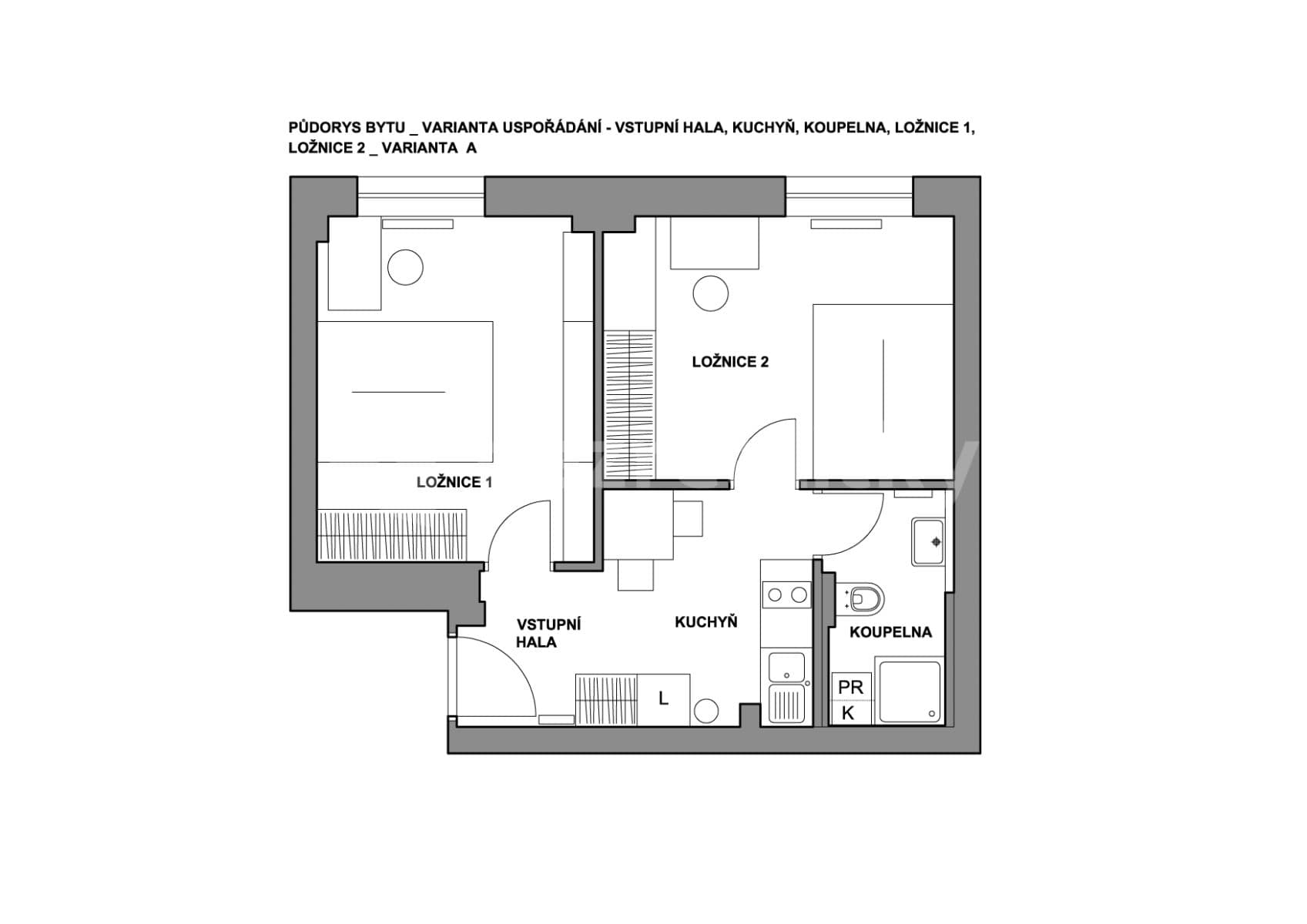 Pronájem bytu 2+1 38 m², Koněvova, Praha, Praha Pronájem bytu 2+1 38 m², Koněvova, Praha, Praha
