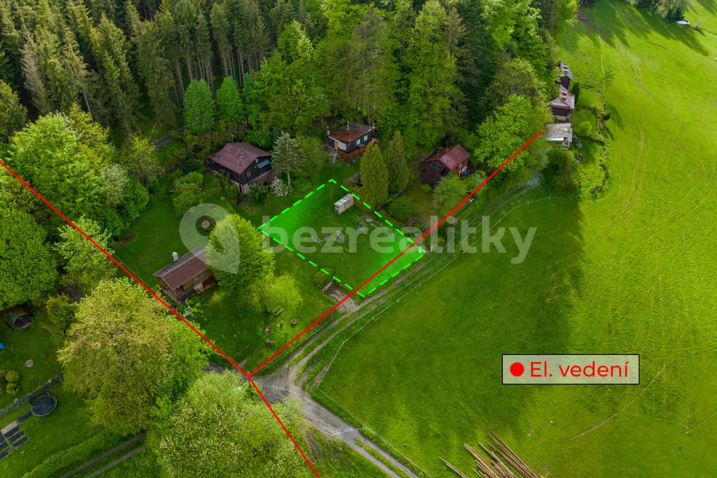 Prodej pozemku 387 m², Bystřička, Zlínský kraj