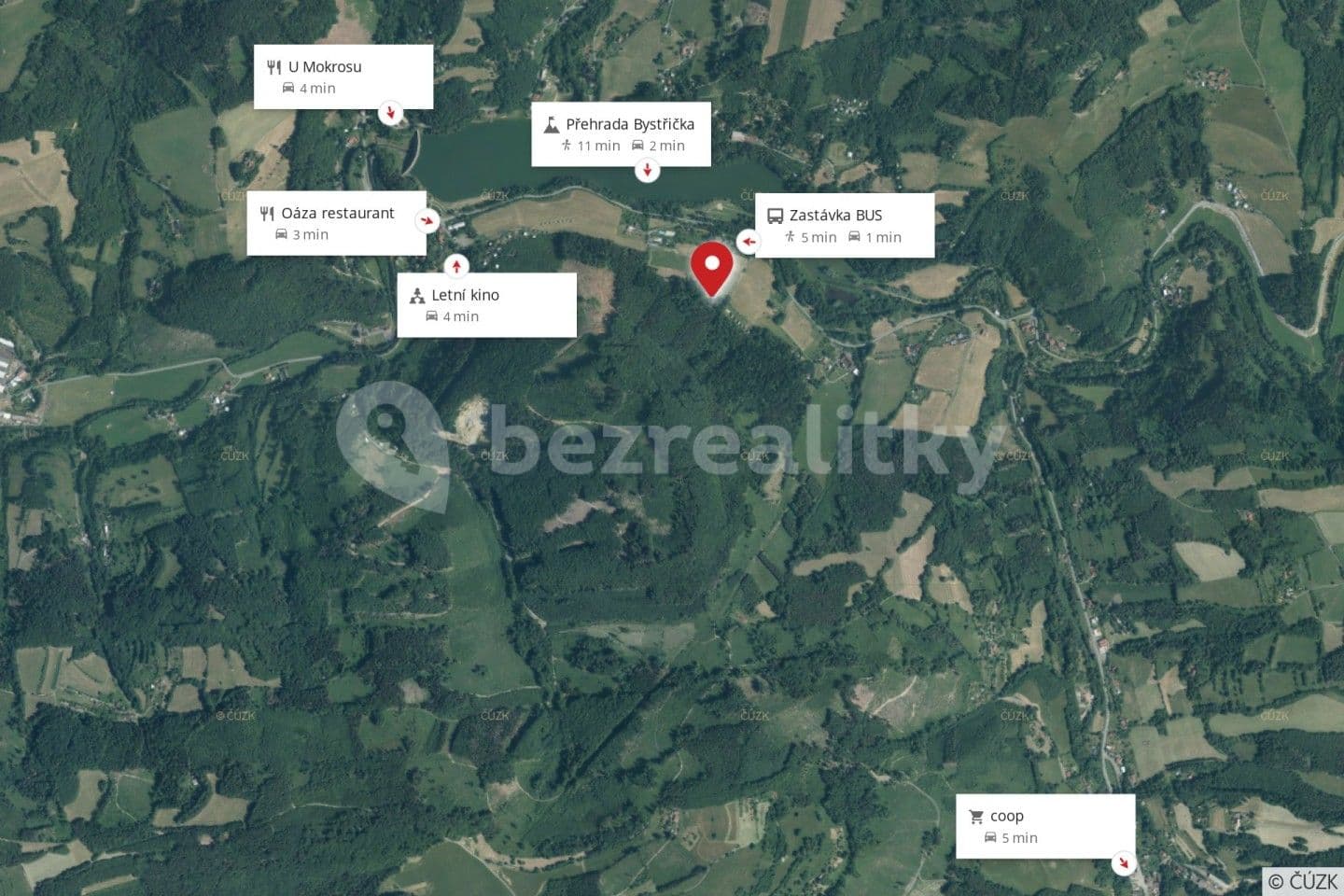 Prodej pozemku 387 m², Bystřička, Zlínský kraj