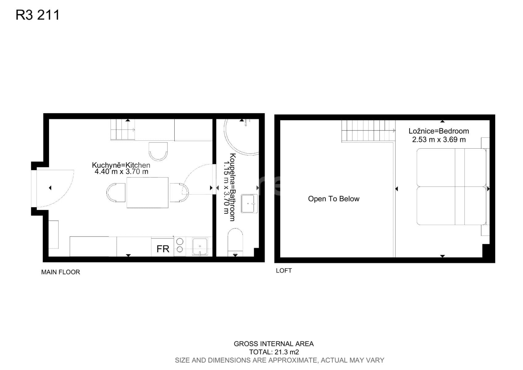 Pronájem bytu 1+kk 19 m², Václavská, Brno, Jihomoravský kraj Pronájem bytu 1+kk 19 m², Václavská, Brno, Jihomoravský kraj