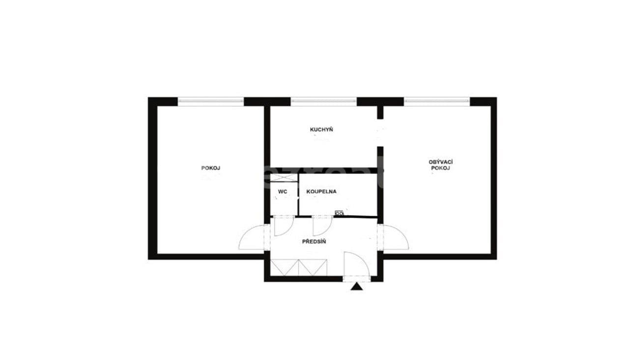 Pronájem bytu 2+1 54 m², Přistoupimská, Praha, Praha Pronájem bytu 2+1 54 m², Přistoupimská, Praha, Praha