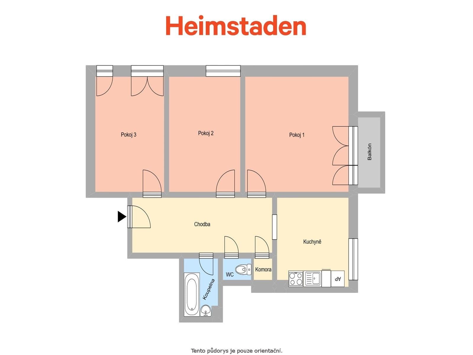 Pronájem bytu 3+1 67 m², Slavíčkova, Ostrava, Moravskoslezský kraj Pronájem bytu 3+1 67 m², Slavíčkova, Ostrava, Moravskoslezský kraj