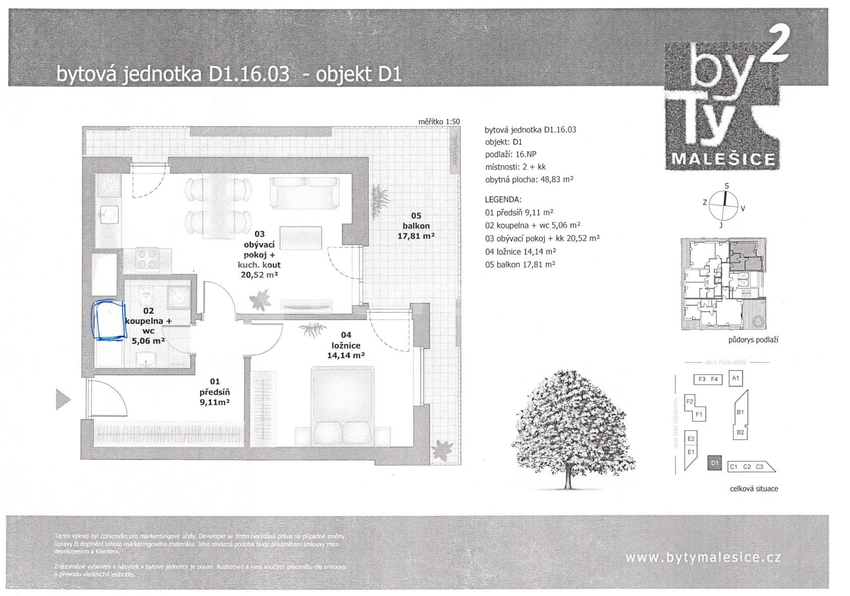 Pronájem bytu 2+kk 59 m², Nad Úžlabinou, Praha, Praha Pronájem bytu 2+kk 59 m², Nad Úžlabinou, Praha, Praha