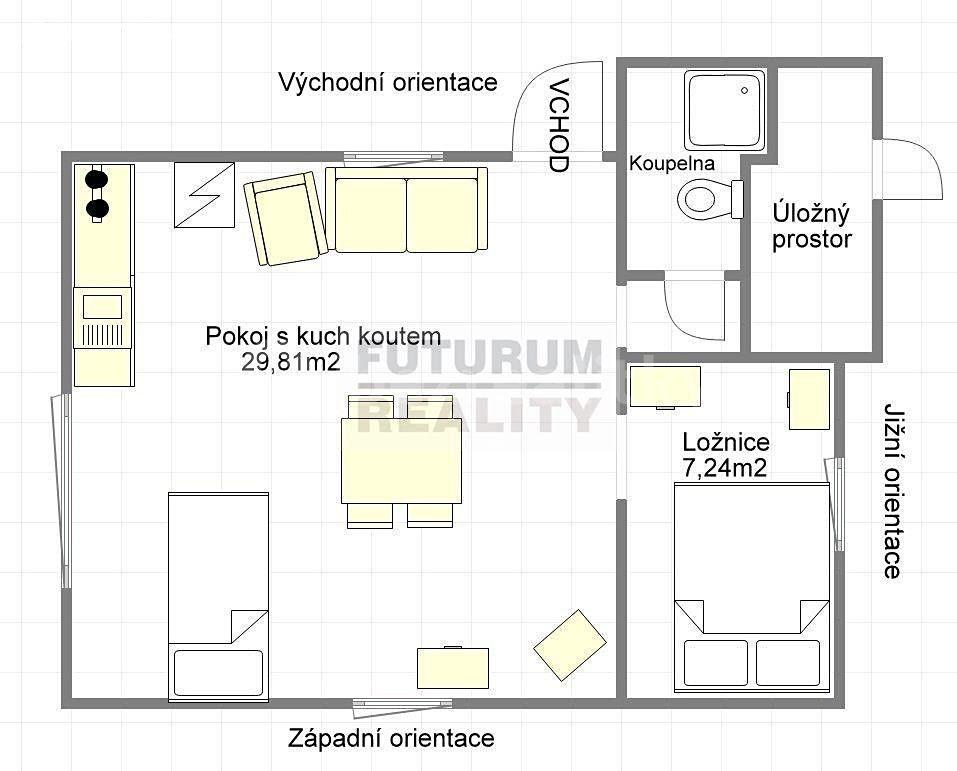 Prodej chaty, chalupy 49 m², pozemek 539 m², Lštění, Středočeský kraj