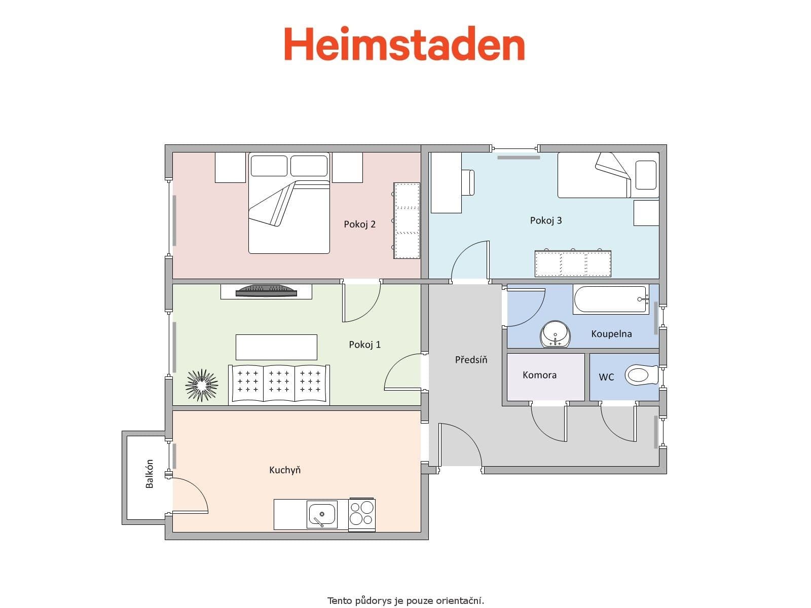 Pronájem bytu 3+1 71 m², Klimšova, Havířov, Moravskoslezský kraj Pronájem bytu 3+1 71 m², Klimšova, Havířov, Moravskoslezský kraj