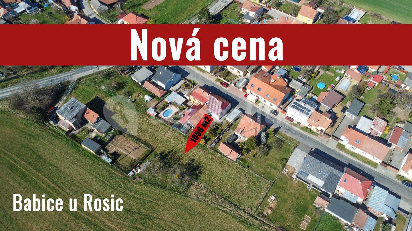 Prodej pozemku 1.656 m², Babice u Rosic, Jihomoravský kraj